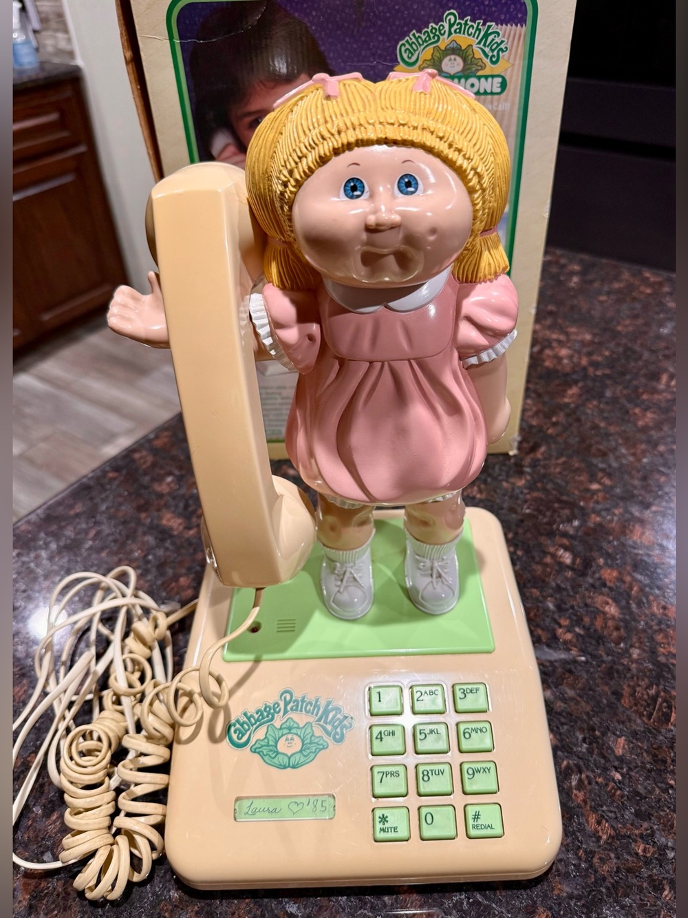 Vintage 1984 Coleco Cabbage Patch Kids Landline Telephone Character Phone